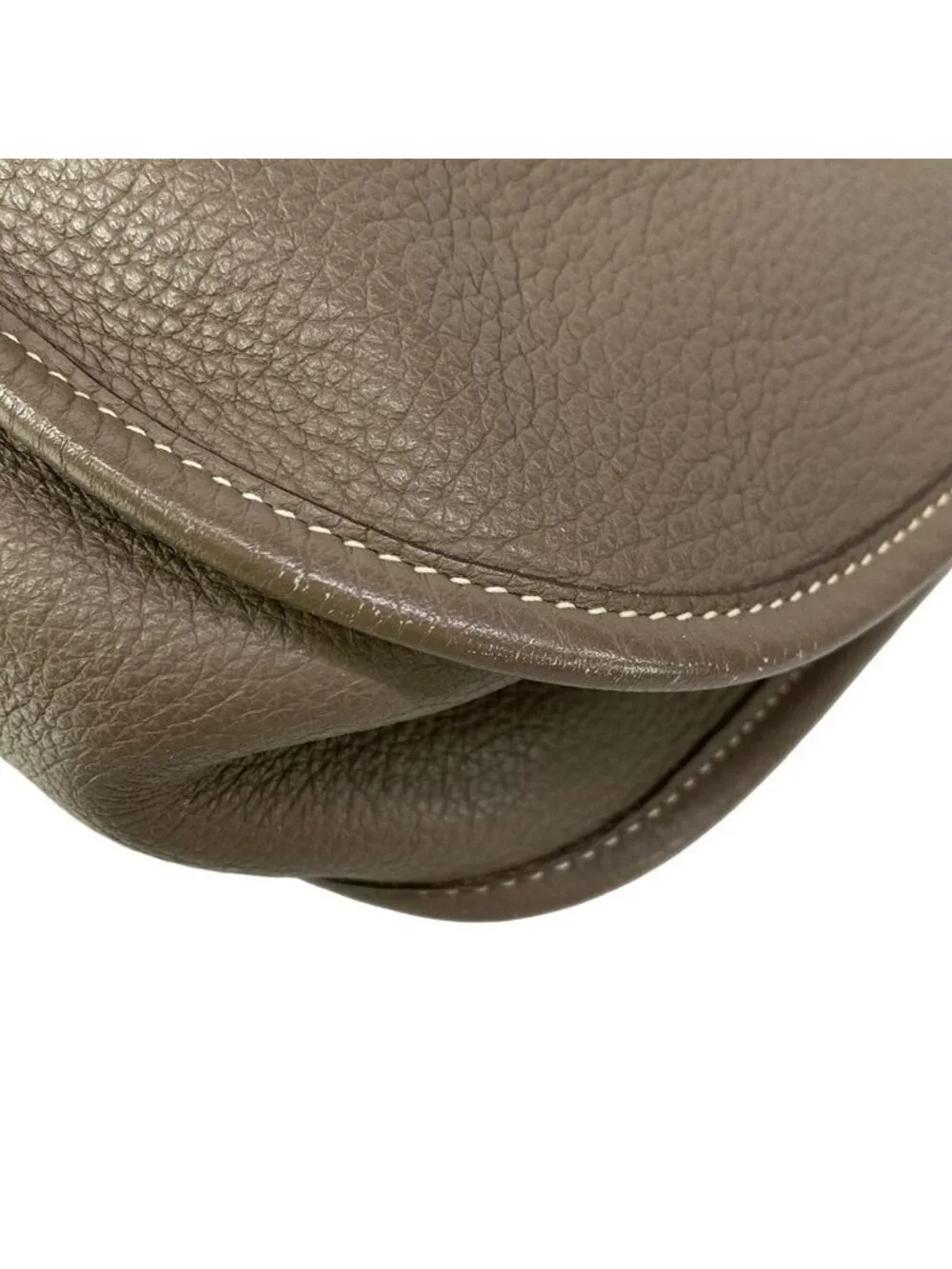 Hermes Shoulder Bag Evelyne GM Etoupe Silver